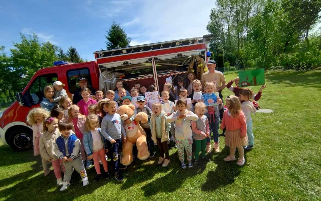 Wizyta strażaków z Ochotniczej Straży Pożarnej w Ożańsku.